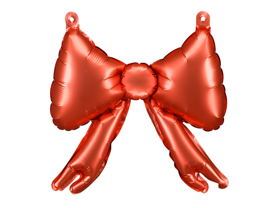 Foil balloons for garlands Bows, 25.5 x 25 cm, red (1 pkt / 5 pc.)