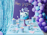 Paper Straws, sky-blue, 19.5cm (1 pkt / 10 pc.)