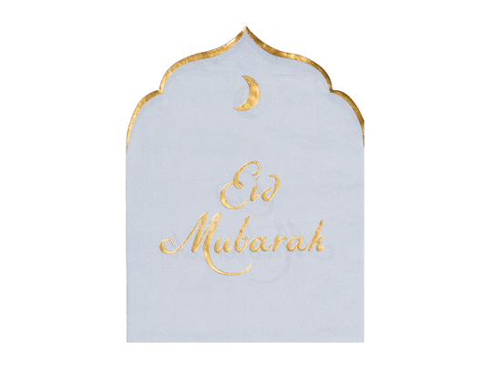 Eid Mubarak Napkins, 16x13.5 cm (1 pkt / 12 pc.)