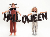 Foil balloon Halloween, 280x46 cm, black