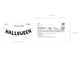 Foil balloon Halloween, 280x46 cm, black