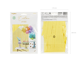 Party curtain, light yellow, 100x200cm