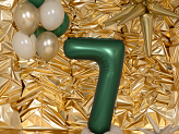 Foil Balloon Number ''7'', 86cm, Bottle Green