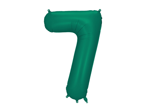 Foil Balloon Number ''7'', 86cm, Bottle Green