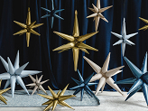 3D foil balloon Star, 105cm, misty blue