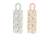 Gift bags Sweets and gingerbread, 12.5x33.5x9 cm, beige and light blue (1 pkt / 6 pc.)
