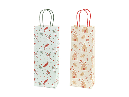 Gift bags Sweets and gingerbread, 12.5x33.5x9 cm, beige and...