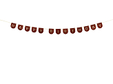 Felt Banner, Happy Birthday, brown, 3m