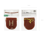 Felt Banner, Happy Birthday, brown, 3m