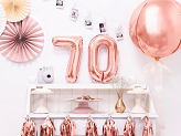 Foil Balloon Number ''7'', 35cm, rose gold