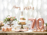 Foil Balloon Number ''7'', 35cm, rose gold