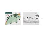 Napkins Triceratops, 18x10 cm, mix (1 pkt / 12 pc.)