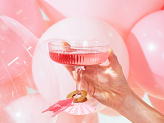 Drink tags Swimsuite and Shell, 8x5 cm, mix (1 pkt / 10 pc.)