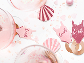 Drink tags Swimsuite and Shell, 8x5 cm, mix (1 pkt / 10 pc.)