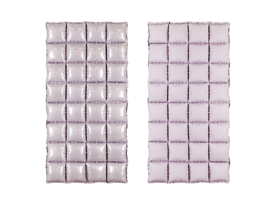 Foil balloon curtain double-sided, purple, 55 x 110 cm