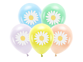 Eco Balloons 30 cm, Daisy, mix (1 pkt / 5 pc.)