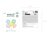 Eco Balloons 30 cm, Daisy, mix (1 pkt / 5 pc.)