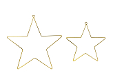 Metal hanging decorations Stars, mix (1 pkt / 2 pc.)