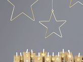 Metal hanging decorations Stars, mix (1 pkt / 2 pc.)