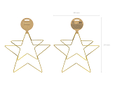 Metal hanging decorations Stars, mix (1 pkt / 2 pc.)