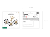 Foil Balloons for Garlands Trophy with Balls, 33x33 cm and 34 cm, mix (1 pkt / 4 pc.)