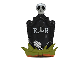 Foil Standing Balloon Tombstone XXL, 74.5x121.5 cm, black