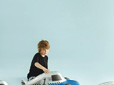 Foil balloon Racing Car, 90x34 cm, blue