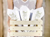Confetti cones, gold, 16cm (1 pkt / 10 pc.)