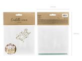 Confetti cones, gold, 16cm (1 pkt / 10 pc.)