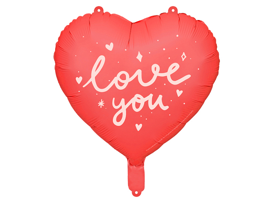 Foil balloon Heart ''I love you'', 45 cm, mix