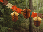 Honeycomb Acorns, 27cm, mix (1 pkt / 2 pc.)