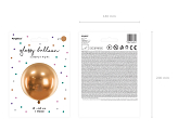 Round Glossy Balloon 60cm, gold