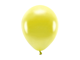 Eco Balloons 26cm metallic, yellow (1 pkt / 10 pc.)