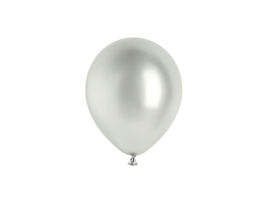 Glossy Balloons 12cm, silver (1 pkt / 50 pc.)
