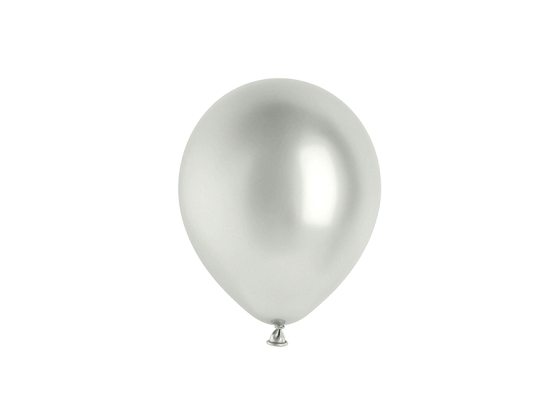 Glossy Balloons 12cm, silver (1 pkt / 50 pc.)