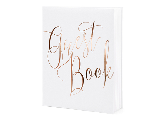 Guest Book, 20x24.5cm, white, 22 pages