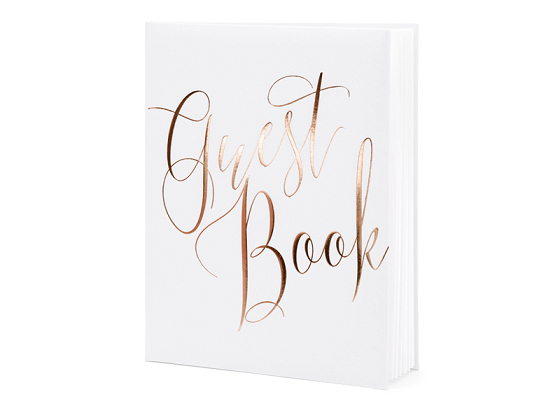 Guest Book, 20x24.5cm, white, 22 pages