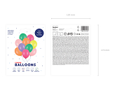 Strong Balloons 30cm, Pastel Mix (1 pkt / 10 pc.)