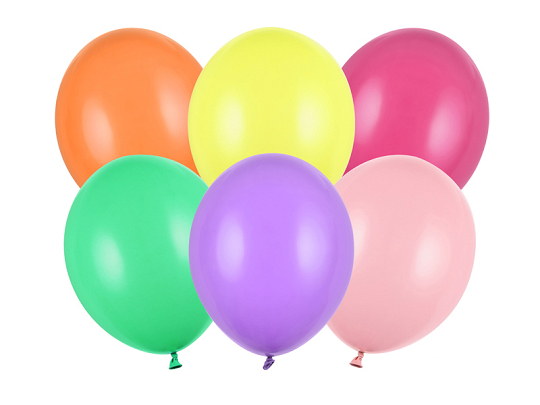 Strong Balloons 30cm, Pastel Mix (1 pkt / 10 pc.)