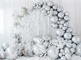 Round Glossy Balloon 60cm, silver