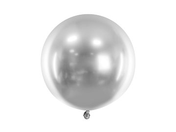 Round Glossy Balloon 60cm, silver