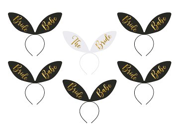 Headbands Bride Squad, 15 x 29 cm, mix (1 pkt / 6 pc.)