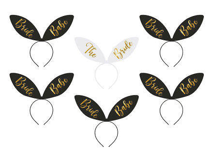 Headbands Bride Squad, 15 x 29 cm, mix