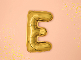 Foil Balloon Letter ''E'', 35cm, gold