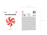 Foil balloon Candy, 35cm, red