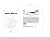 Bubble balloon, 60 cm, transparent