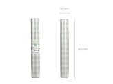Nonwoven table Runner Grid, sage, 40x500cm