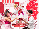 Banner Valentines Day, 150x13 cm, mix