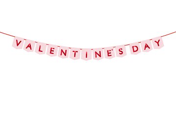 Banner Valentines Day, 150x13 cm, mix