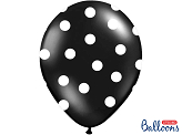 Balloons 30cm, Dots, Pastel Black (1 pkt / 50 pc.)